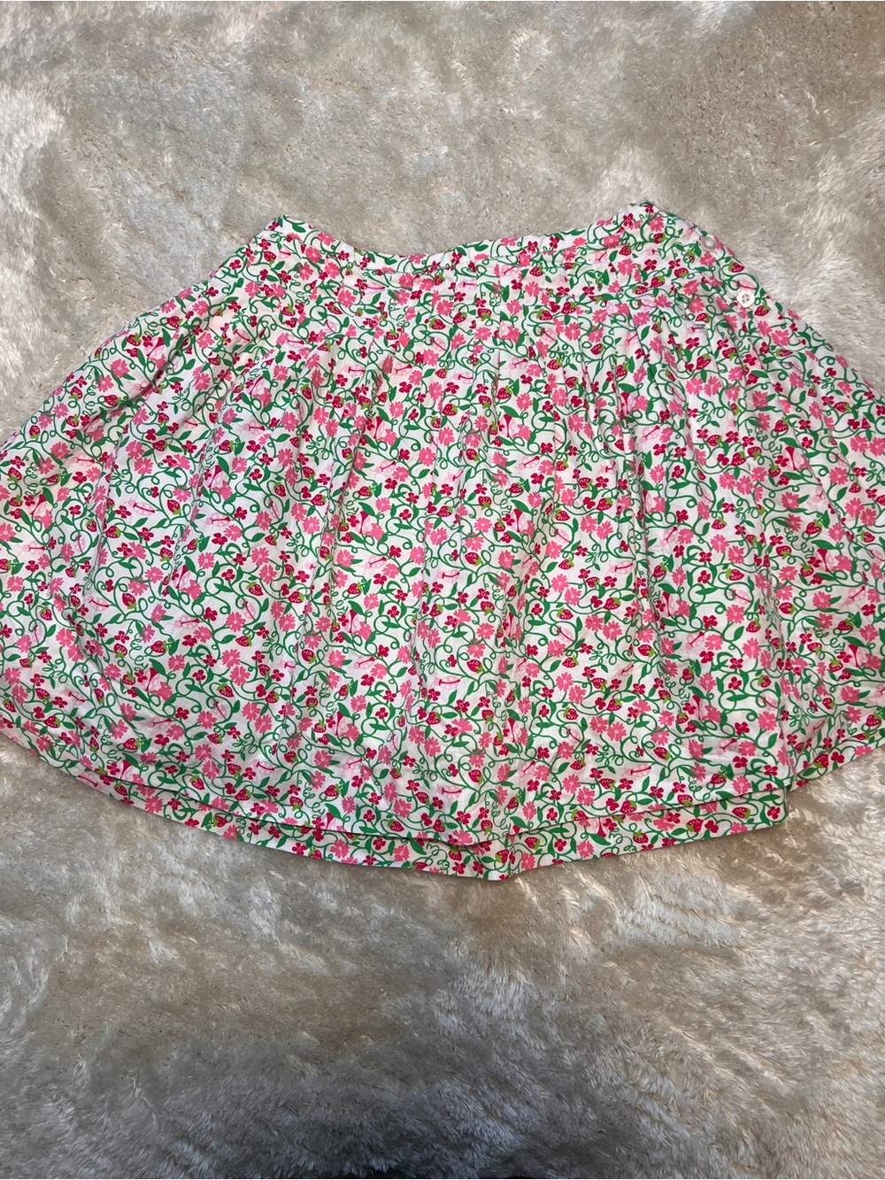 Lilly Pulitzer Girls Strawberry, Ladybug and Floral Cotton Skirt
